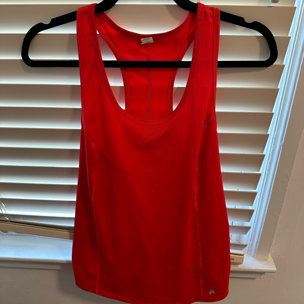 Fila red tank top